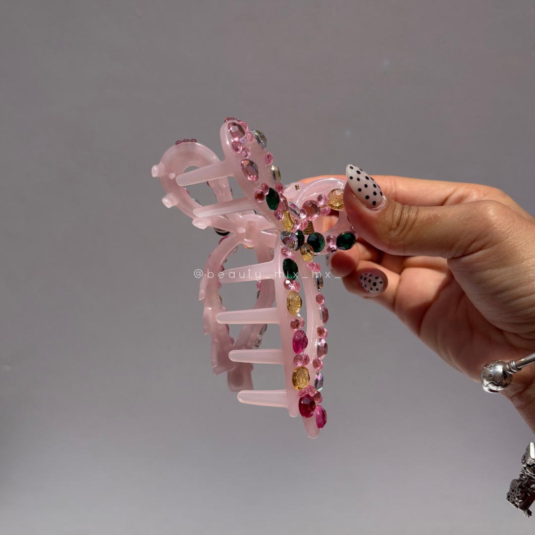 Pinza moño brillos