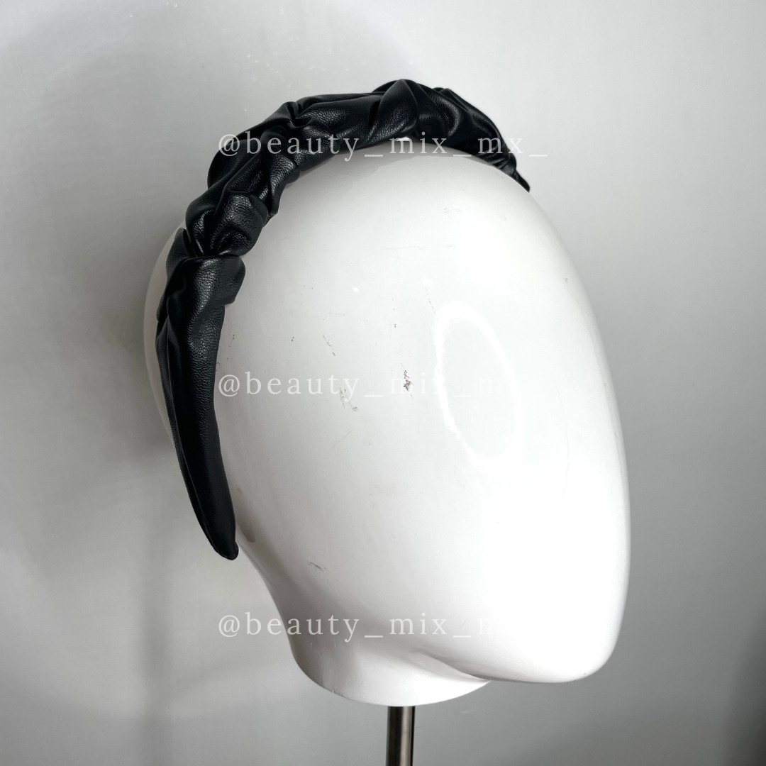 Diadema nudo tipo cuero