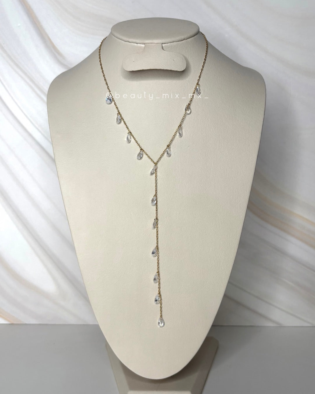 Collar 01 Dorado con cristales