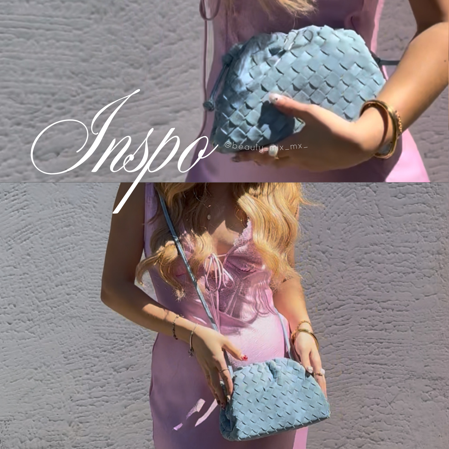 Bolso Pouch Denim (Dup* Bottega Venetta)