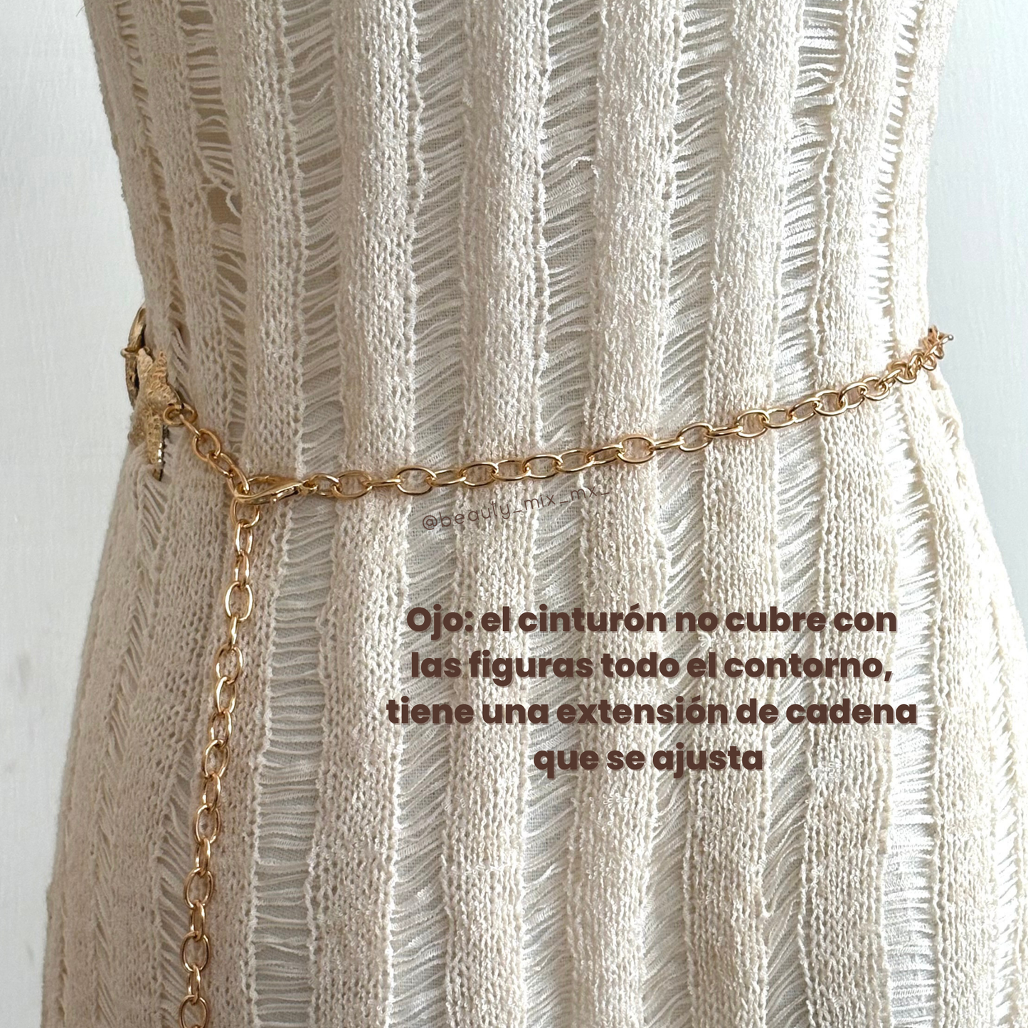 Cinturón metálico de cadena (Modelo 02)