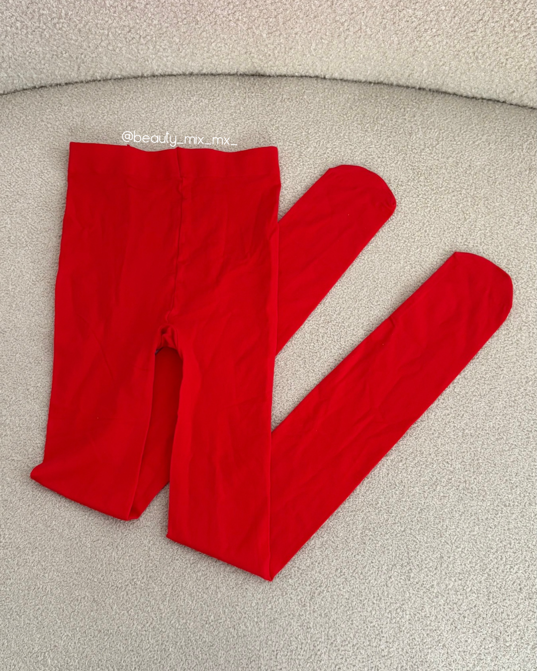 Pantimedias lisas color rojo