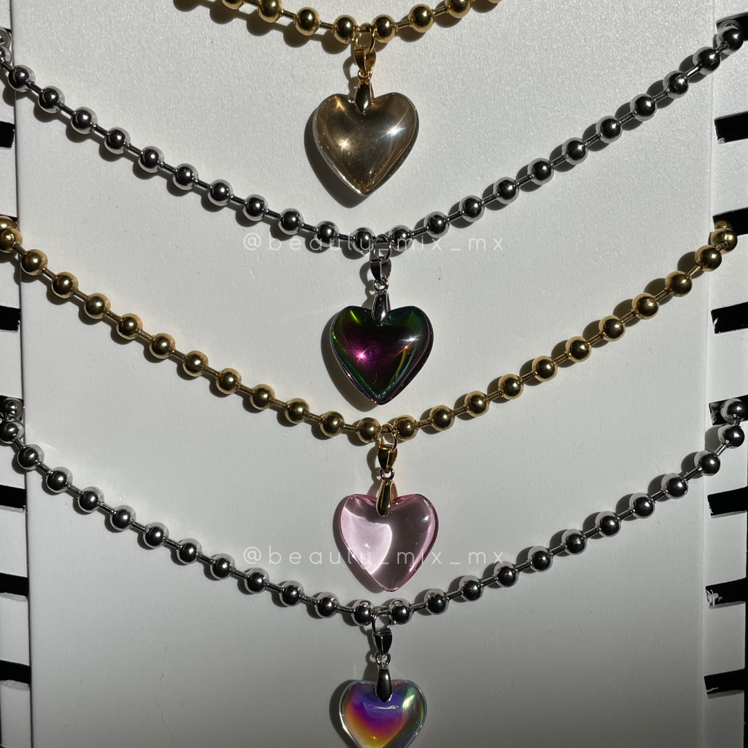 Collar "Aura heart"