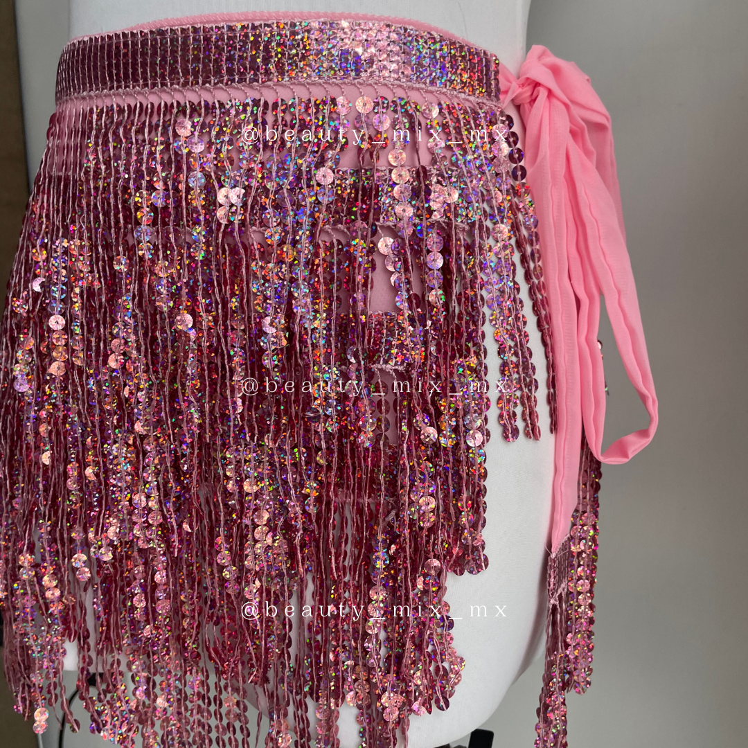 Falda lentejuelas ROSA (unitalla)