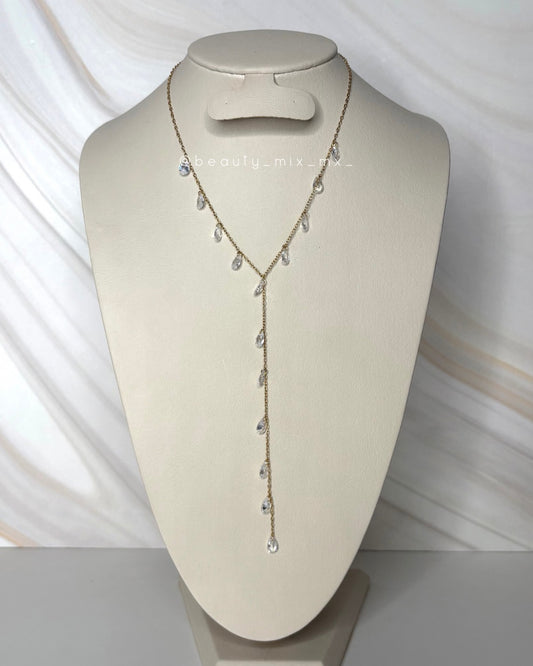 Collar 01 Dorado con cristales