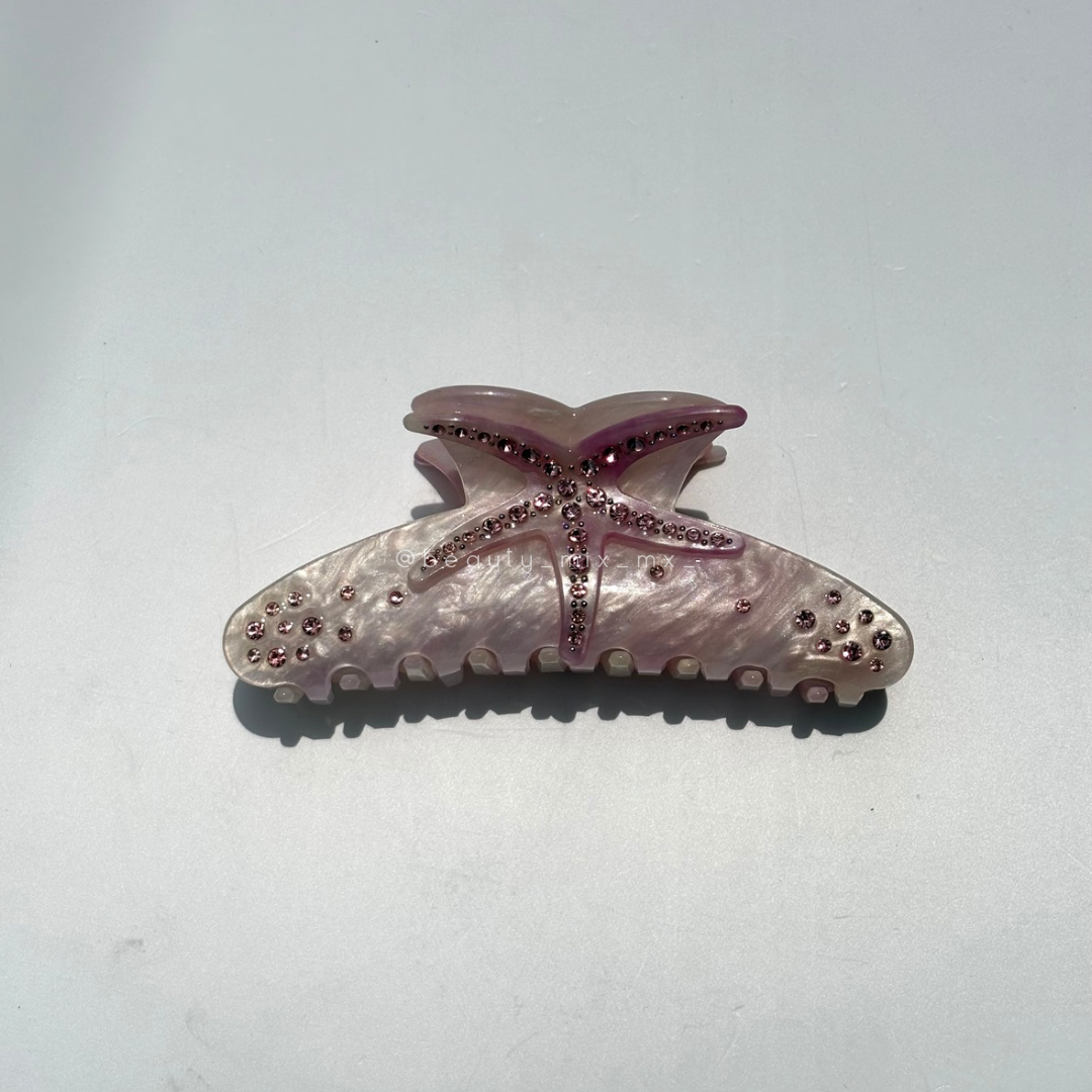 Pinza estrella de mar rosa