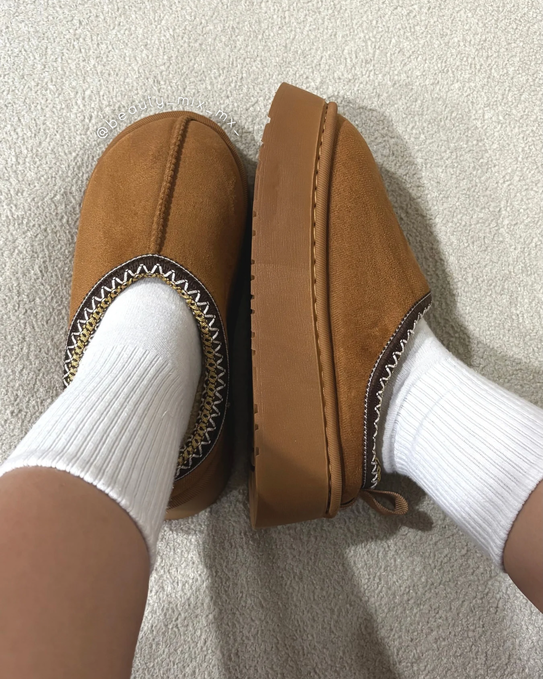 Pantuflas Sencilla Costura