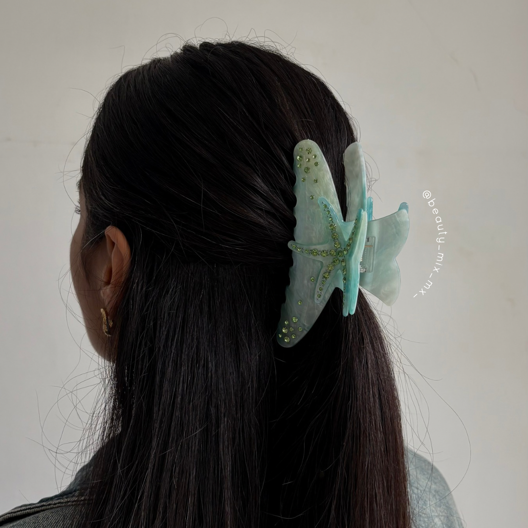 Pinza estrella de mar turquesa