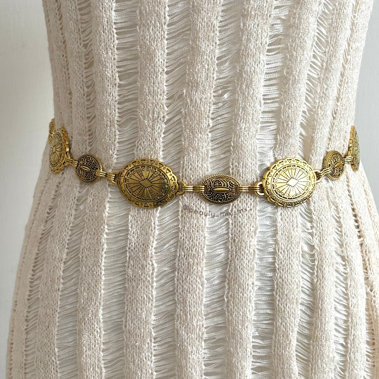 Cinturón metálico de cadena (Modelo 02)