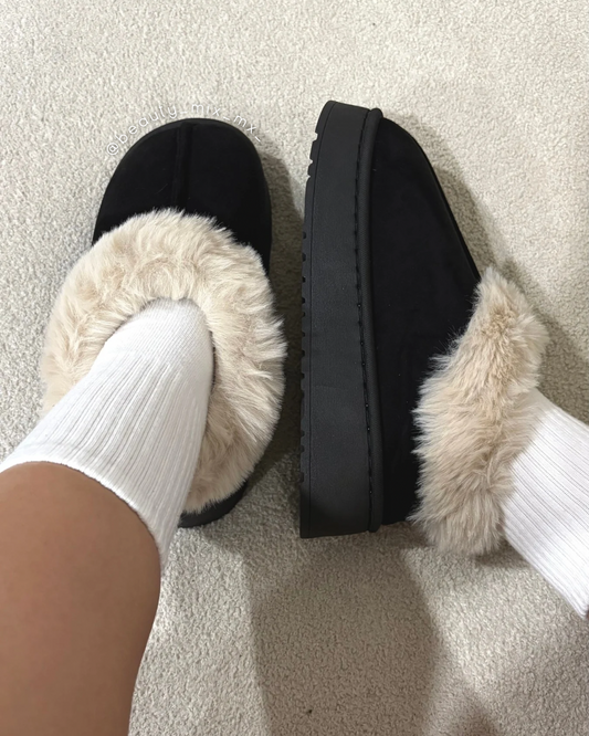Pantuflas Botita Negro