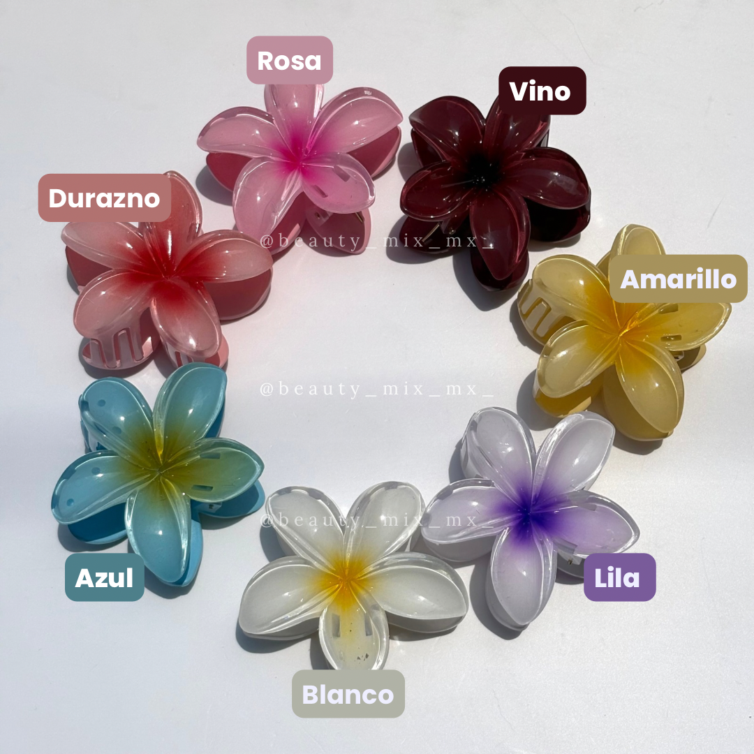 Pinzas flor tropical