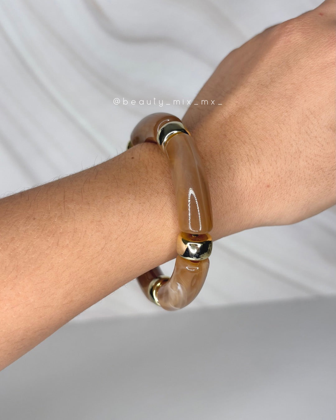 Pulsera 09 resina café