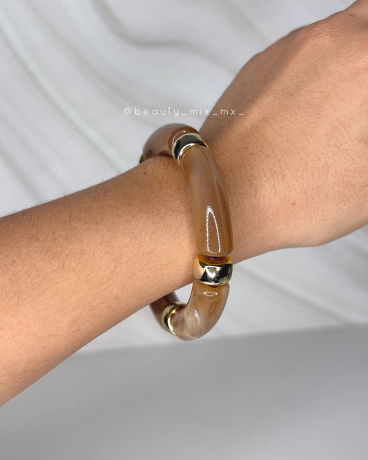 Pulsera 09 resina café