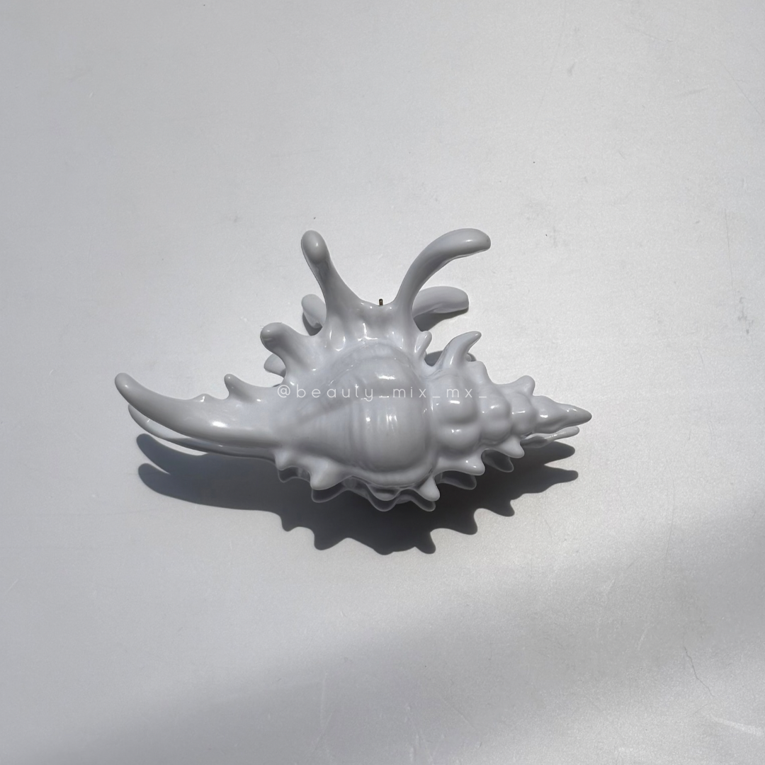 Pinza caracol blanco