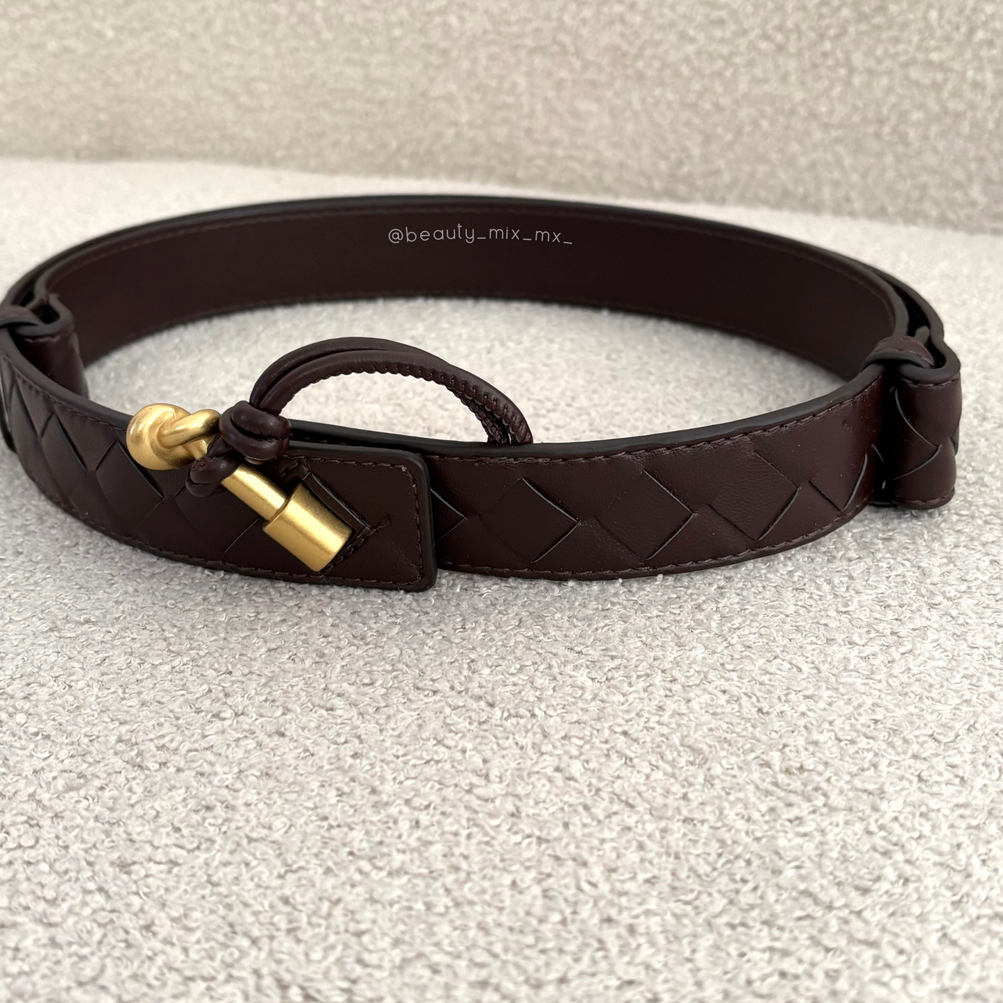 Cinturón/Fajo Color Café Chocolate (Dup* Bottega Veneta)