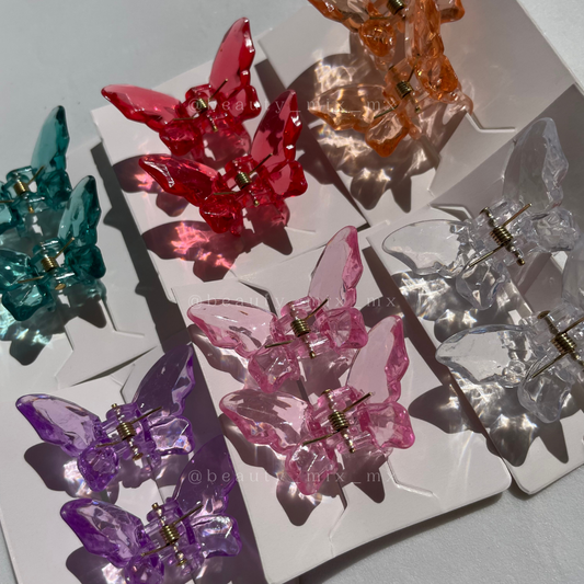 Mini par de pinzas mariposa