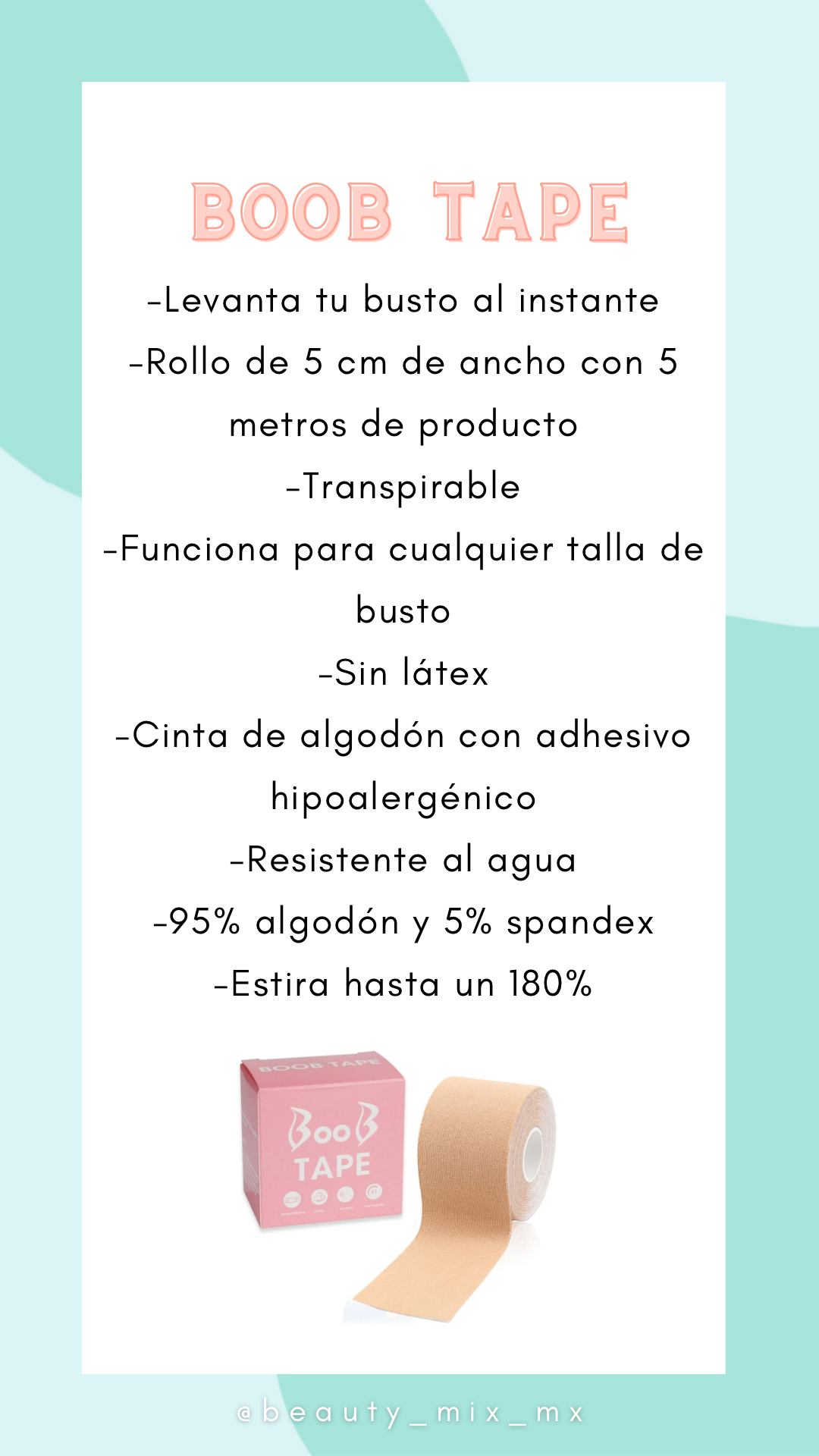 Boob tape (rollo 5 metros color nude)